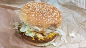 Burger at Marty's V Burger in New York City