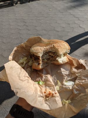 world famous at Marty's V Burger in New York City