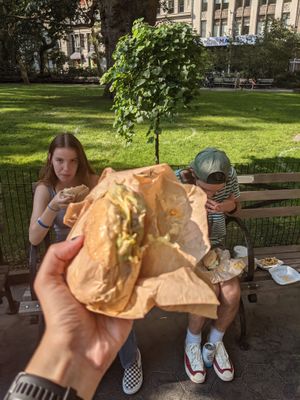 crabby patty at Marty's V Burger in New York City