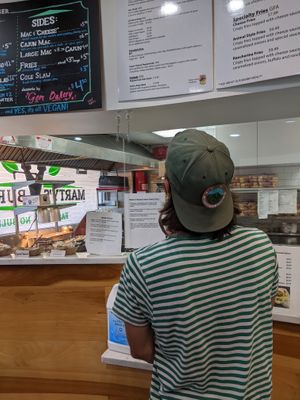 inside at Marty's V Burger in New York City