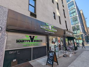 Front at Marty's V Burger in New York City