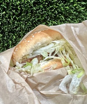 Crabby patty   at Marty's V Burger in New York City