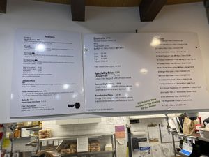 Menu May 2023  at Marty's V Burger in New York City