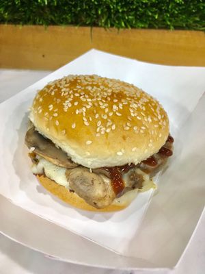 Shroom Burger at Marty's V Burger in New York City