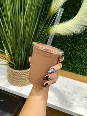 Chocolate shake  at Marty's V Burger in New York City