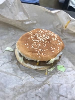 Original world famous burger at Marty's V Burger in New York City