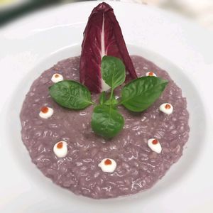 Risotto all'Amarone at Universo Vegano in Verona