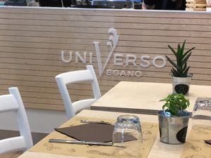 Modern decor at Universo Vegano in Verona