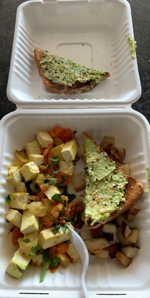 Tofu scramble  at Selah Tea Cafe in Waterville