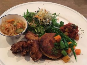lunch menu, very tasty  at Hemp Cafe Tokyo in Tokyo