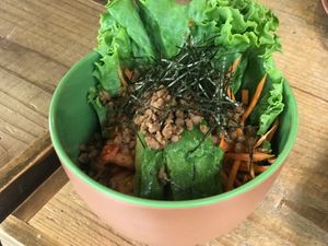 Kimchi Bowl at Hemp Cafe Tokyo in Tokyo