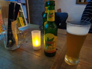 Hemp beer at Hemp Cafe Tokyo in Tokyo