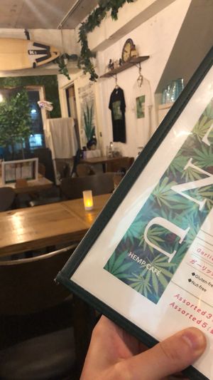 Inside at Hemp Cafe Tokyo in Tokyo
