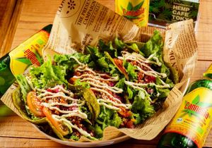 tacos at Hemp Cafe Tokyo in Tokyo