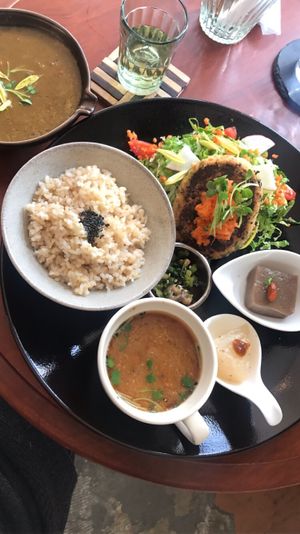 Vegan, macrobiotic deliciousness in a cozy setting!  at Kururu in Nara