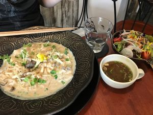 Pasta set at Kururu in Nara
