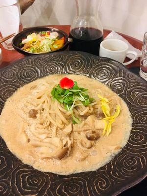 Soy milk cream sauces at Kururu in Nara