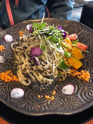 Noodle plate at Kururu in Nara