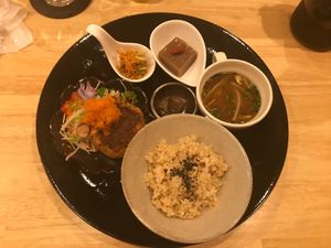 Tofu burger  at Kururu in Nara