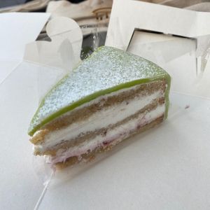 Vegan princess cake  at Bagar'n Hornstull in Stockholm