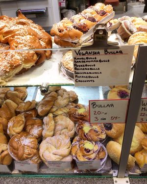 List of vegan pastries at Bagar'n Hornstull in Stockholm