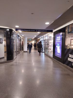 Way to the store at Bagar'n Hornstull in Stockholm