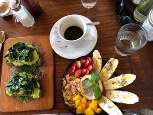 Avocado Toast and Maqui Berry Bowl  at Bali Bowls in Canggu