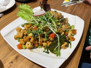 Thai style stir fried quinoa with tempeh   at The Green Room in Taipei