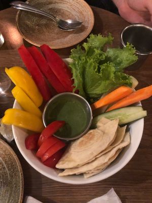 Creamy spinach dip at The Green Room in Taipei