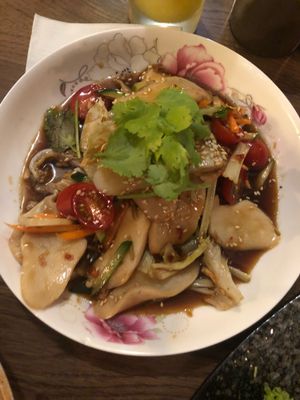 Mushroom salad  at The Green Room in Taipei