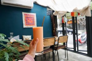 Organic papaya soymilk at The Green Room in Taipei