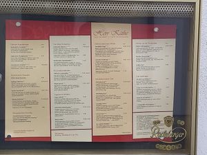 Menu at Herr Käthe in Torgau