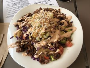 Vegan Hawaiian nachos at Uncle Grindz in Fallston