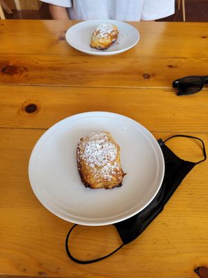 Vegan chocolate croissants at La Masa Panaderia in La Paz