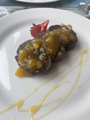 Bolo Alfarroba e doce de abóbora   at Anastacia Delicatesses in Vila Do Conde