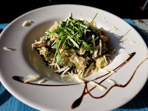 Vegetable and mushroom risotto. at Anastacia Delicatesses in Vila Do Conde