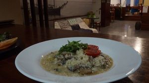 Rissoto of mushrooms  at Anastacia Delicatesses in Vila Do Conde