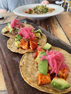 Tofu al pastor   at Aroma Isla in Isla Mujeres