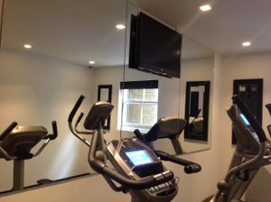 Gym at La Suite West hotel London at La Suite West Hotel in West London