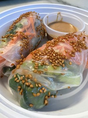 Vegan spring rolls  at Alt Eats in Ho-ho-kus