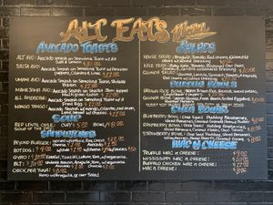 menu  at Alt Eats in Ho-ho-kus