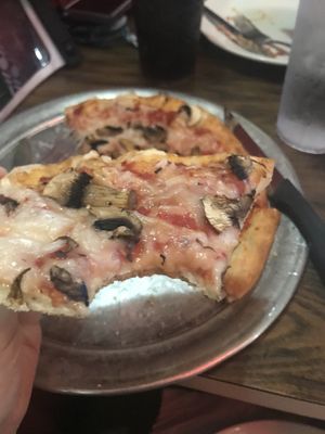 Daiya cheese! at The Brick Pizzeria in Columbus