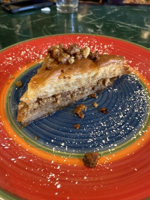 Fresh baklava at Mini Pita Cafe in Fort Lauderdale