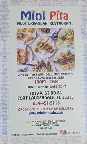  at Mini Pita Cafe in Fort Lauderdale