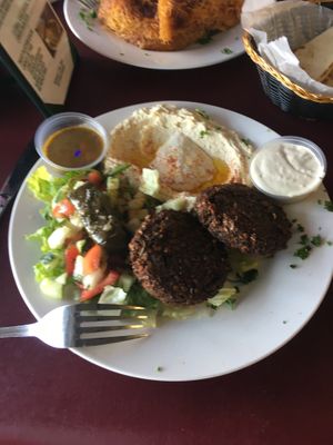 Vegan platter special  at Mini Pita Cafe in Fort Lauderdale