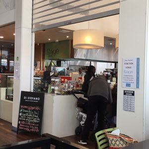 Outside of cafe at Sage Cafe in Erina