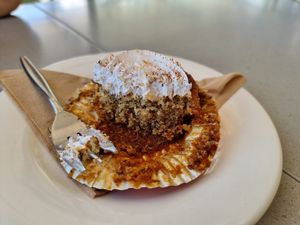 Vegan Banana Cupcake at Sage Cafe in Erina