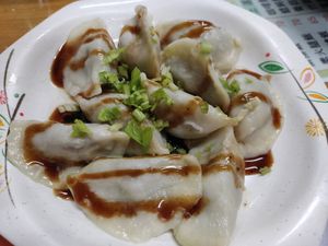 Dumplings at Jiu Liu Su Shi in Taichung