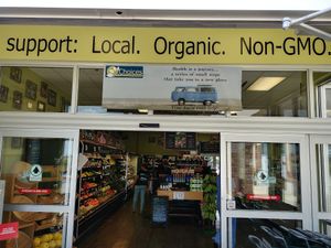 They put their values right on the wall. Products, are hand-selected by the staff. at Choices Natural Market in Loves Park