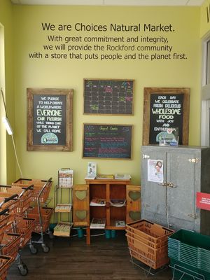 The store has a great calendar of events, mostly free, which can also be viewed on their website. They frequently host "Beginner's Guide" presentations by Vegetarians in Motion and a local CHIP program nutritionist. at Choices Natural Market in Loves Park